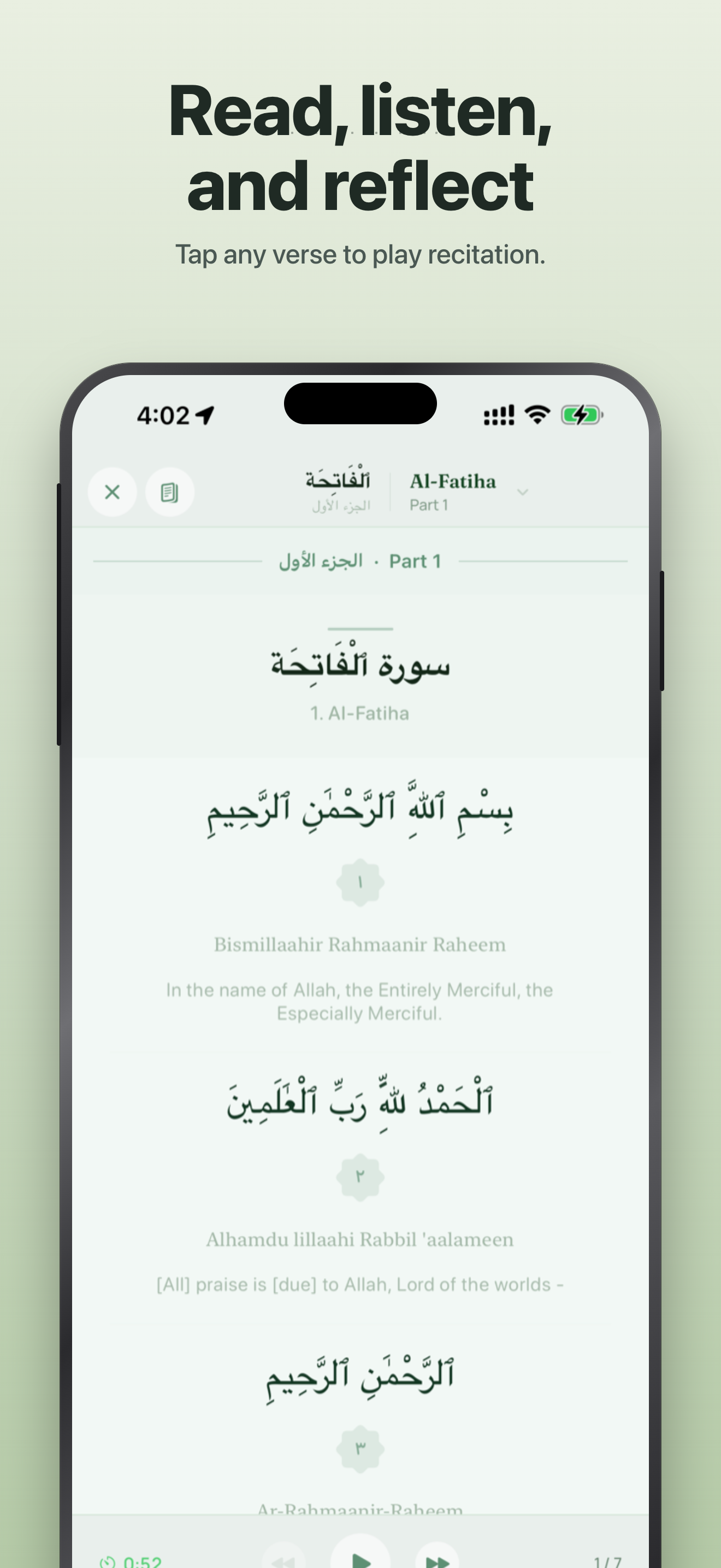 Read, listen, and reflect